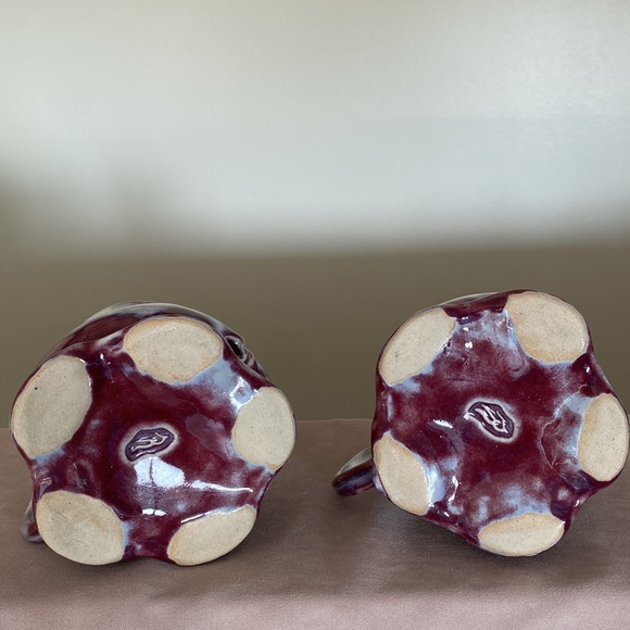 2  x Wheel thrown mugs shaped by hand into unique shapes 16 Oz - Picture 5 of 11